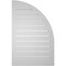 Ekena Millwork Quarter Round Top Left Surface Mount PVC Gable Vent w/ 2"W x 2"P Brickmould Sill Frame, 22"W x 34"H GVPQL22X3403SF - alternate 2